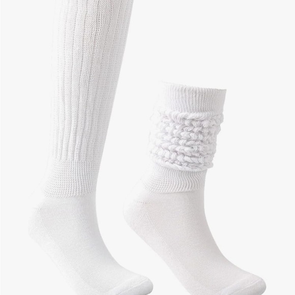 New Various Colors Slouch Socks Cotton Knee High Scrunch Socks - Picture 8 of 10